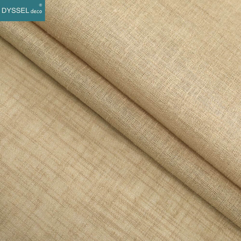 Elegant Natural Linen Tulle Solid sheer Window Treatments Curtain - Image 7