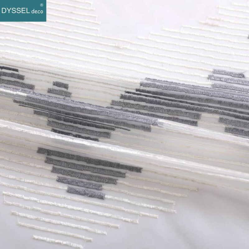 Sheer Curtains Embroidery Floral Sheer for Window Living Room - Image 6