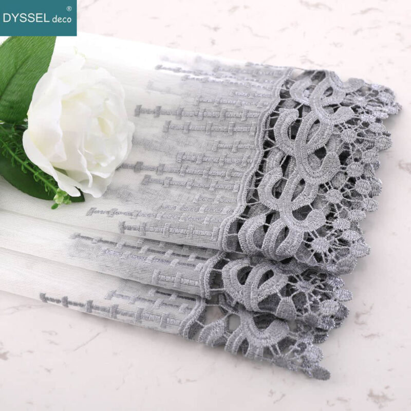 Curtains for Living Room Embroidered Design Light Filtering - Image 5