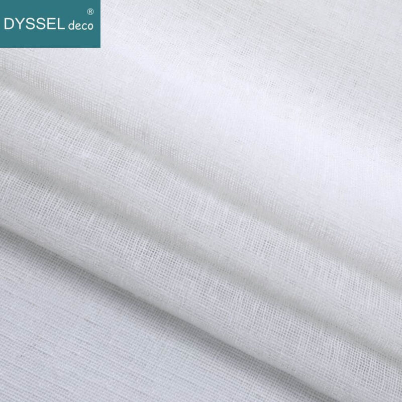 Modern Natural Solid Slub tulle sheer Windows Curtain - Image 6