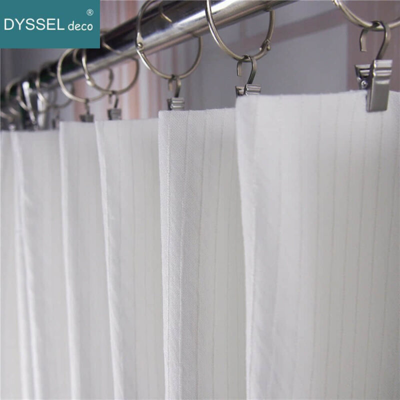 Modern Decorative Linen Striped Home Sheer Window Curtains