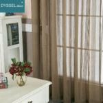Modern Decorative Linen Striped Home Sheer Window Curtains