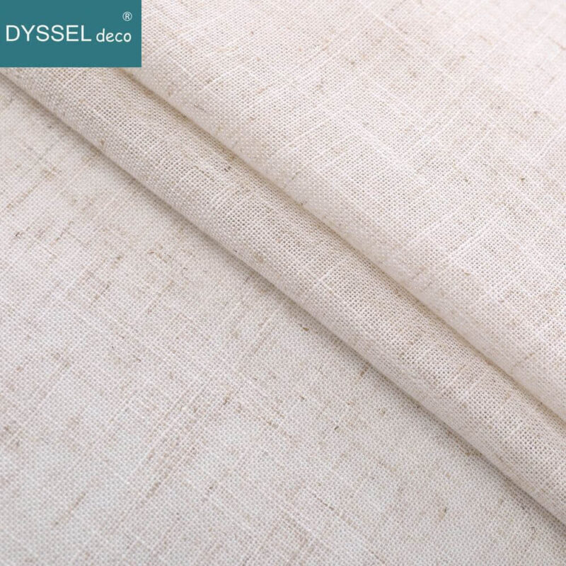 Solid Home Decorative Anti-UV Natural Linen Curtains - Image 5