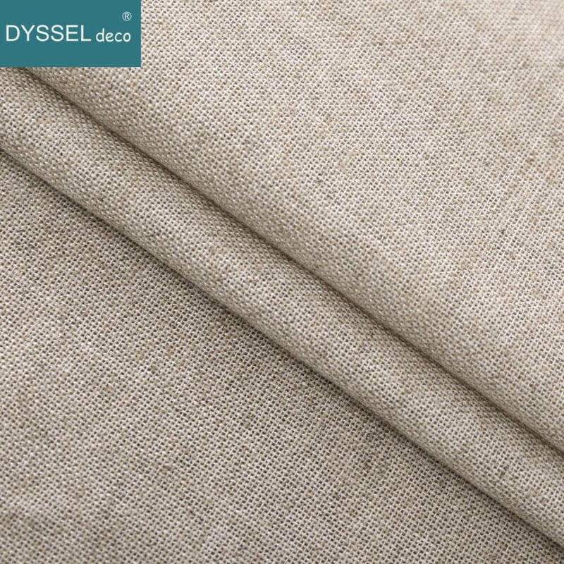 Solid Home Decorative Anti-UV Natural Linen Curtains - Image 6