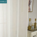Modern Decorative Linen Solid Home Sheer Curtains